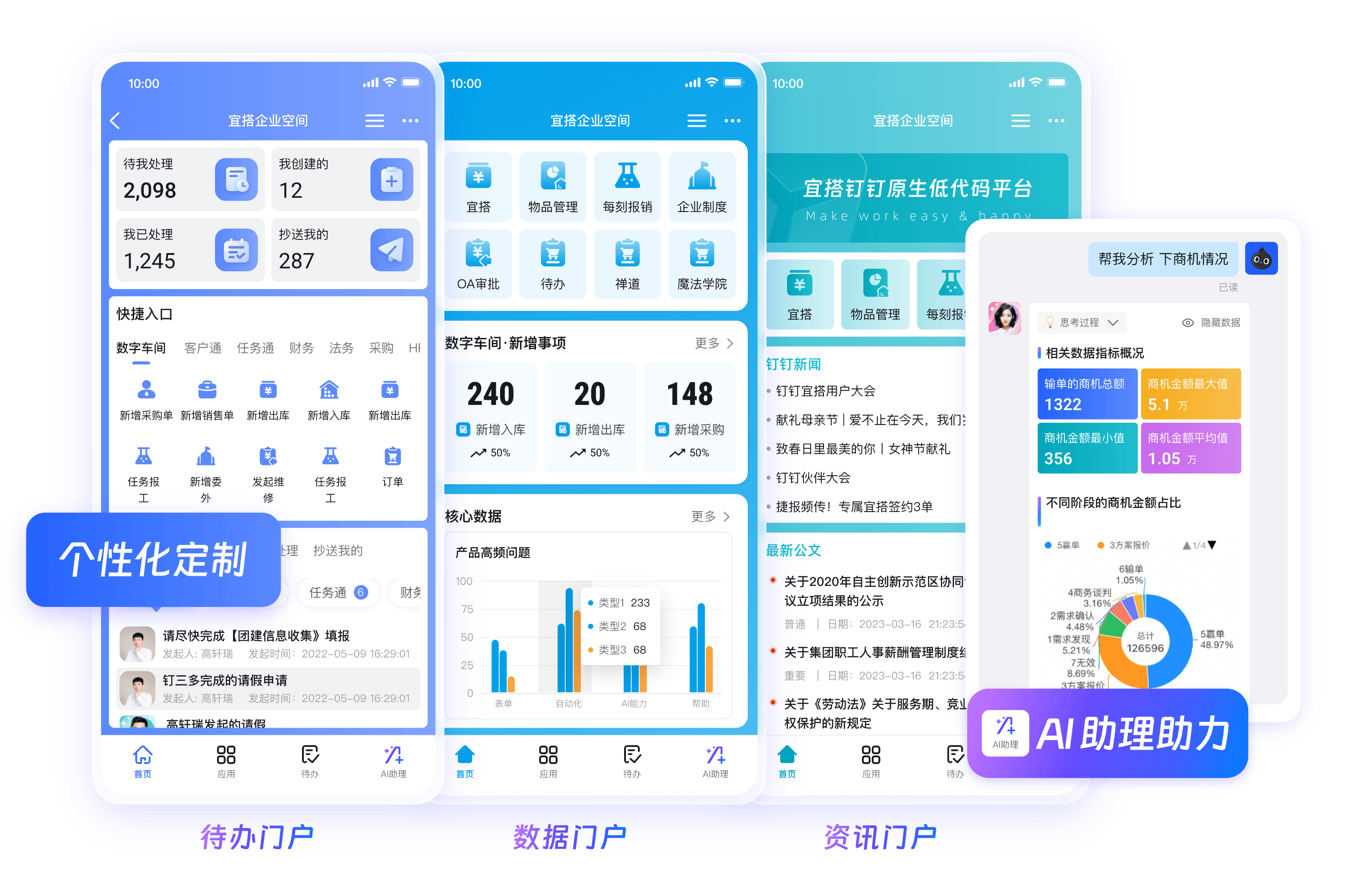钉钉全球企业协同产品界面